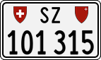 License plate of Switzerland, Cars