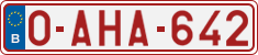 License plate of Belgium, Regular plates (2010)