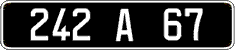French license plate, FNI