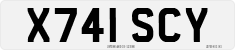 License plate of the United Kingdom, 1983 year system
