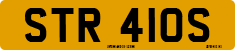 License plate of the United Kingdom, 1963 year system