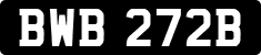 License plate of the United Kingdom, 1963 year system
