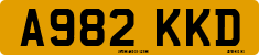 License plate of the United Kingdom, 1983 year system