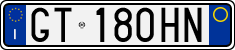 License plate of Italy, Cars (1994 year series)
