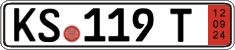 German license plate, Export transit plates