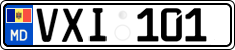 License plate of Moldova, Cars (2015)