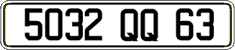 French license plate, FNI