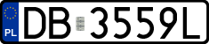 License plates of Poland, Regular car plates