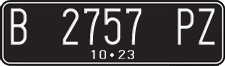 License plate of Indonesia, Regular plates