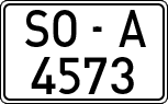 License plates of Spain, 1971 year series