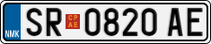 License plate of North Macedonia, Regular plates (2012)