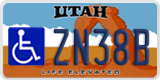Utah, Vehicles for disabled persons (AB12C/1234A)