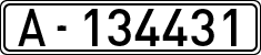 License plates of Spain, 1900 year series