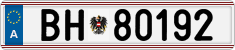 License plate of Austria, Official services and consulates