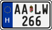 license plates of Hungary, Regular plates (2022)