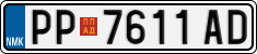 License plate of North Macedonia, Regular plates (2012)