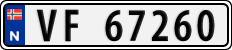 License plate of Norway, Cars