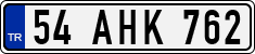 License plate of Turkey, Regular plates