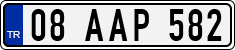 License plate of Turkey, Regular plates