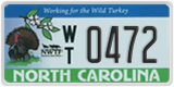 North Carolina, Specialty plates (A/B XXXX)