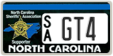 North Carolina, Specialty plates (A/B XXXX)
