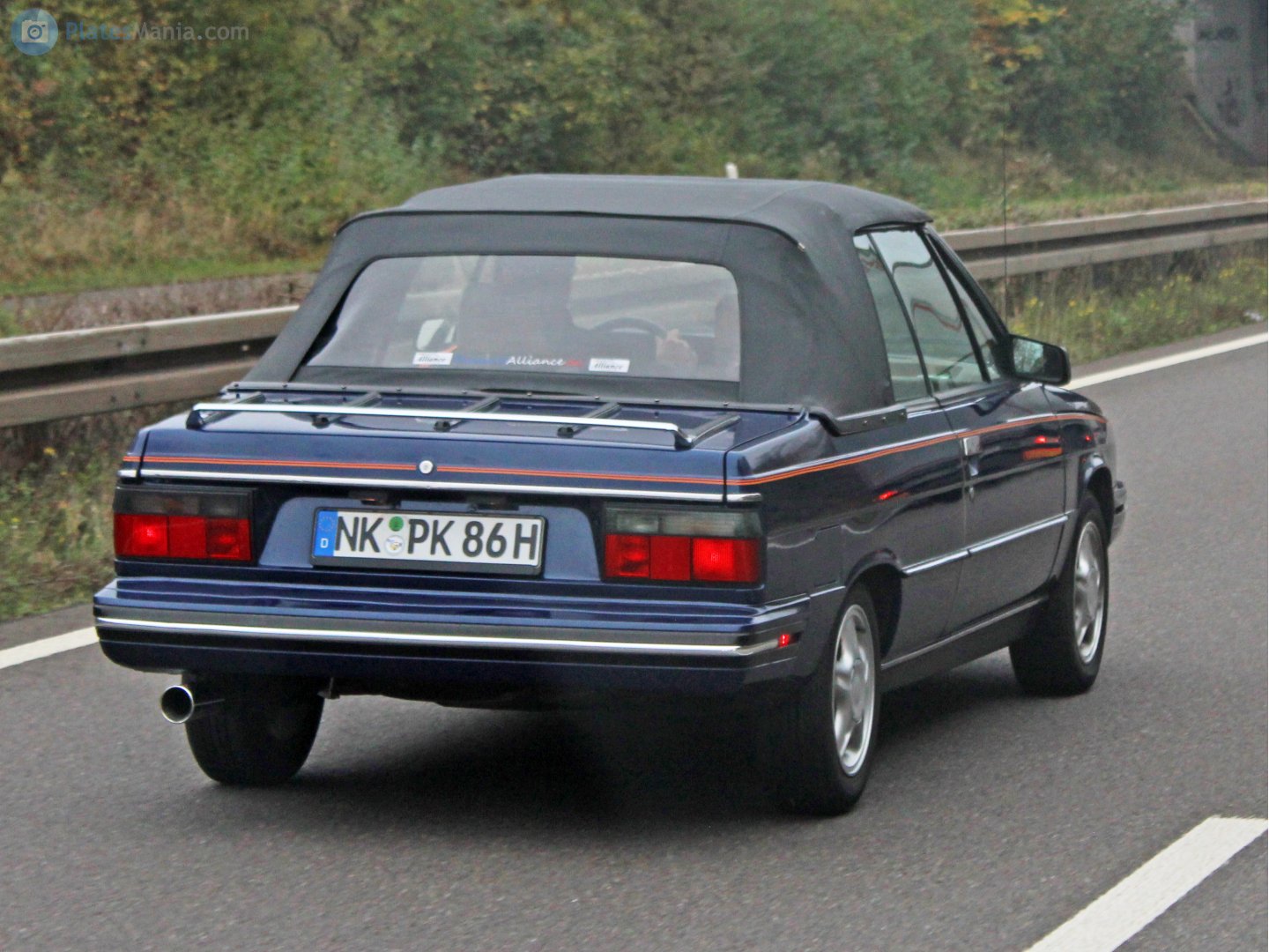 NK PK 86 H, Renault Alliance 1st gen 2-door Convertible (D42A), 1985–1987