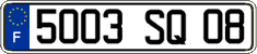 French license plate, FNI