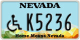 Nevada, Vehicles for disabled persons (A1234)