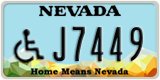 Nevada, Vehicles for disabled persons (A1234)