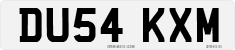 License plate of the United Kingdom, 2001 year system
