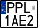 License plates of Poland, Regular car plates
