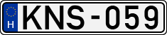 license plates of Hungary, Cars (1990)