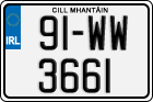 License plate of Ireland, Regular plates