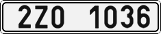 License plate of the Czech Republic, Cars (2001)