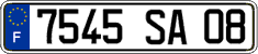French license plate, FNI