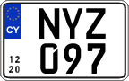 License plate of Cyprus, Regular plates