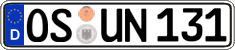 German license plate, Regular plates