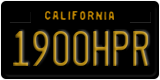 California, Vanity Plates
