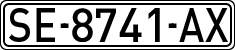 License plates of Spain, 1971 year series
