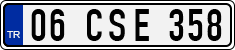 License plate of Turkey, Regular plates
