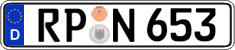 German license plate, Regular plates