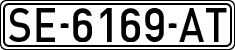 License plates of Spain, 1971 year series