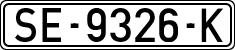 License plates of Spain, 1971 year series
