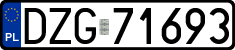 License plates of Poland, Regular car plates