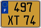 French license plate, FNI
