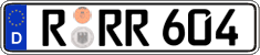 German license plate, Regular plates