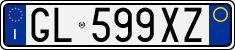 License plate of Italy, Cars (1994 year series)