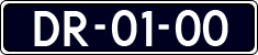 License plate of the Netherlands, Imported oldtimers (cars)