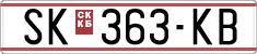 License plate of North Macedonia, Regular plates (1993)