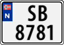 License plate of Norway, Trailers, motorcycles, special vehicles
